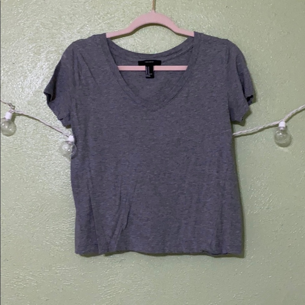 Grey v-neck